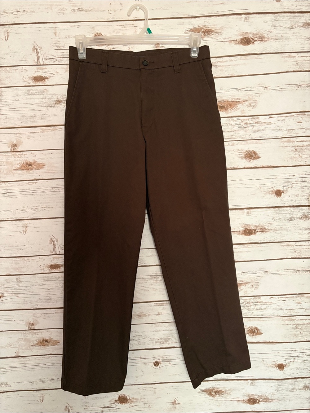 Cherokee Men's Brown Classic Straight-Leg Pants 30x30